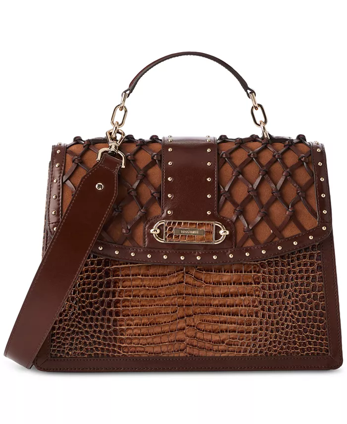 

Кожаная сумка Hallie Brahmin, коричневый