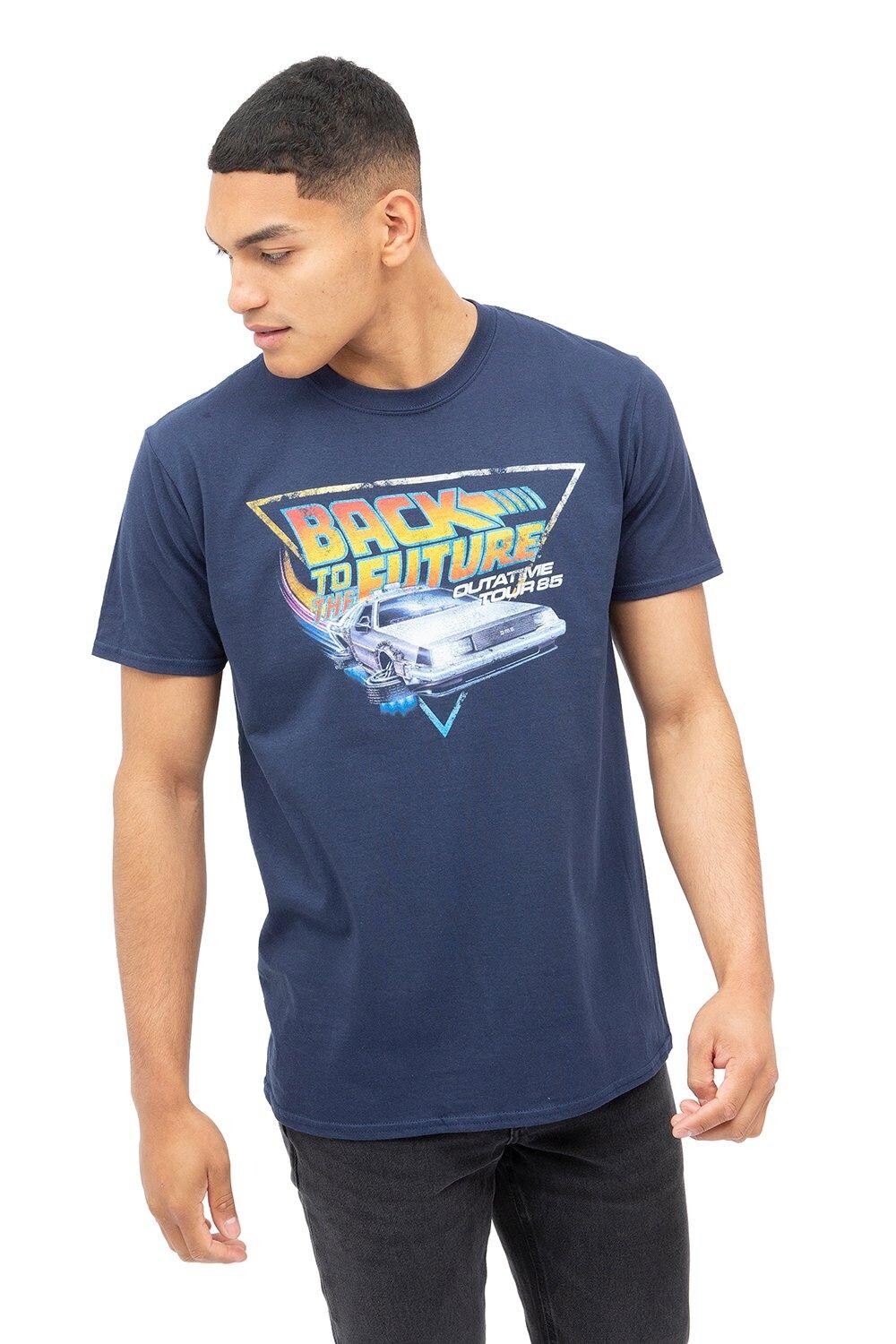 

Хлопковая футболка Tour Back To The Future, темно-синий