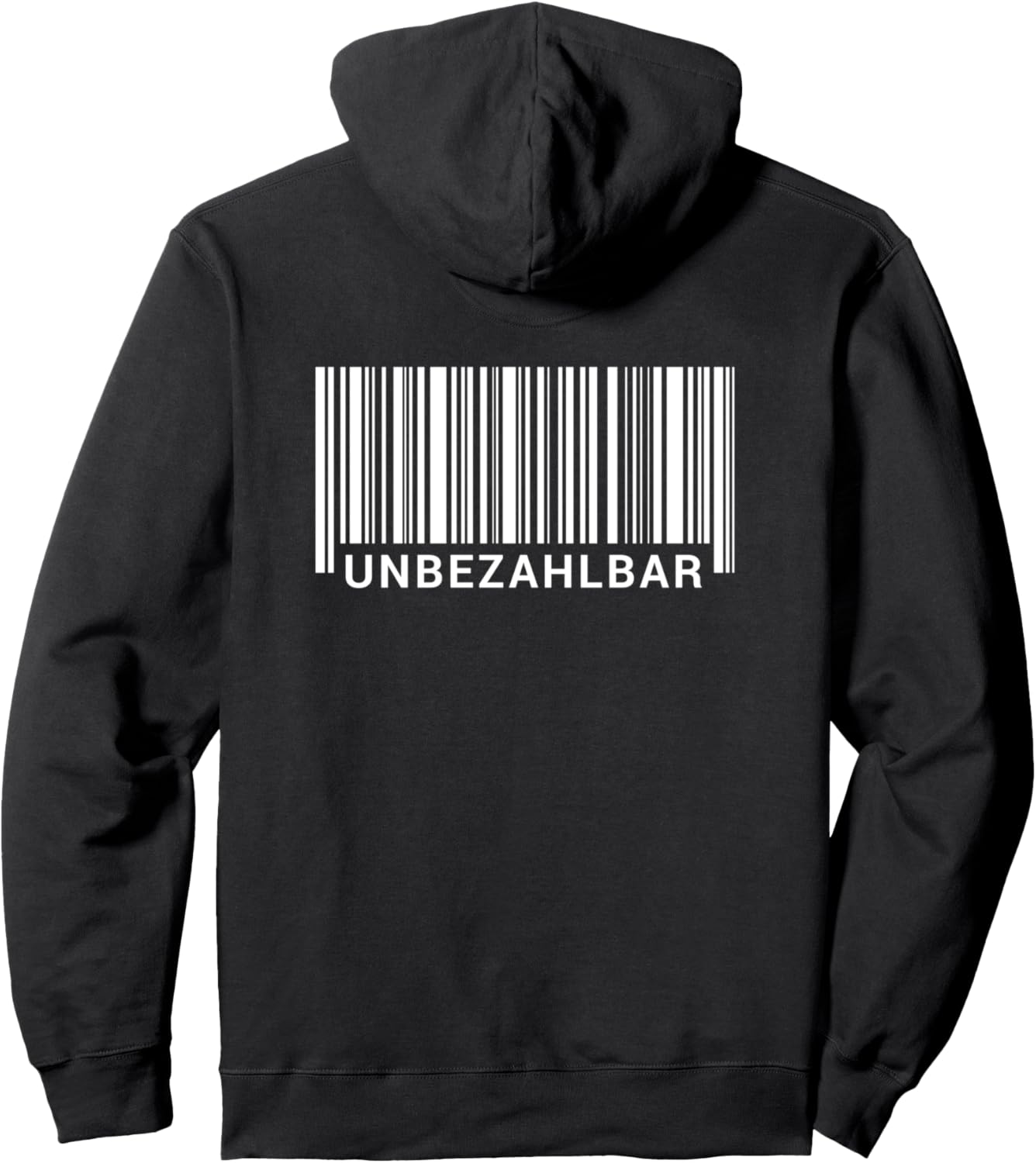 

Худи с принтом на спине в виде штрихкода, черный Nextlevel Merch