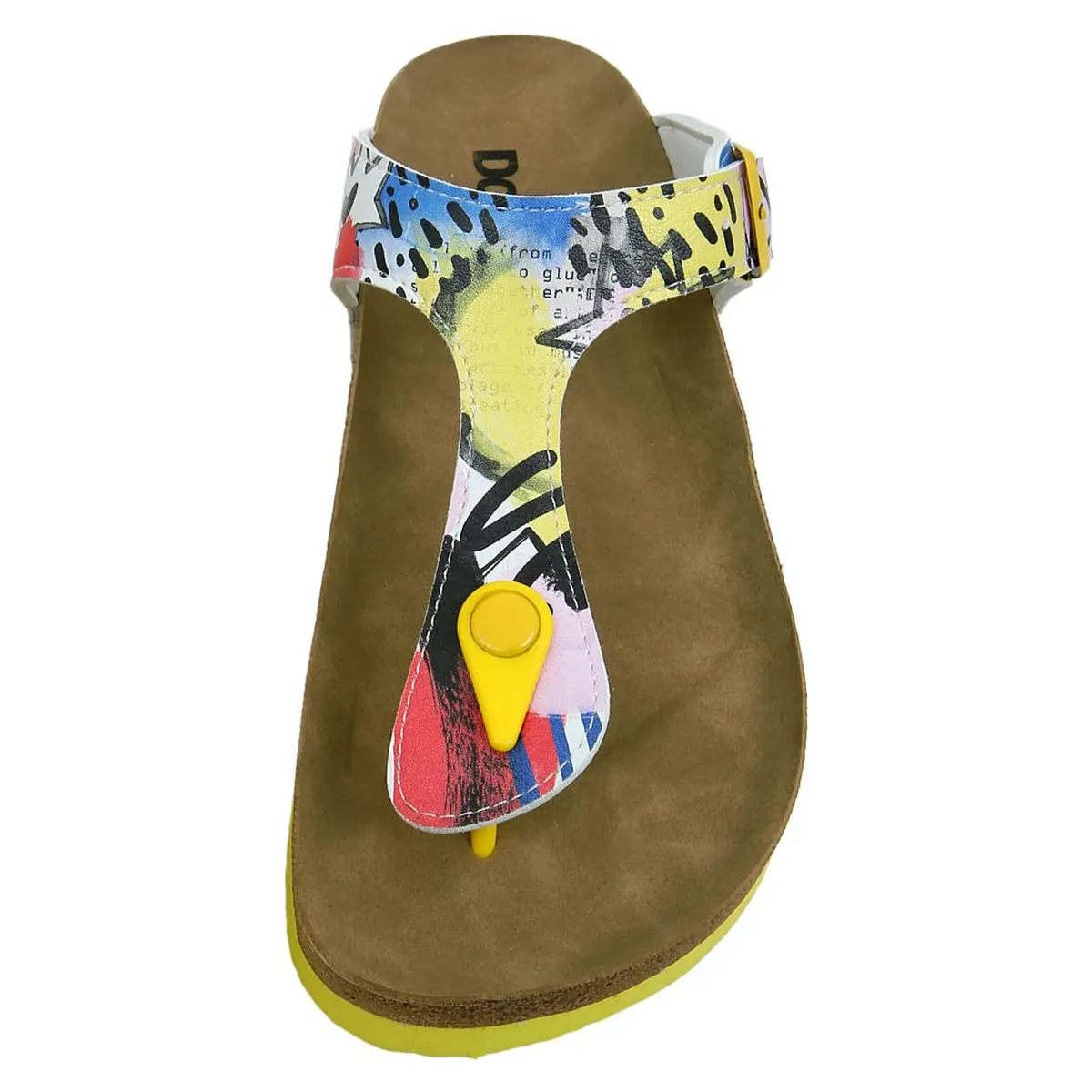 Шлепанцы DOGO "Женские фиолетовые женские сандалии DOGO Purple Sandals Vegan Женские сандалии ", Vegan, желтый — фото 4