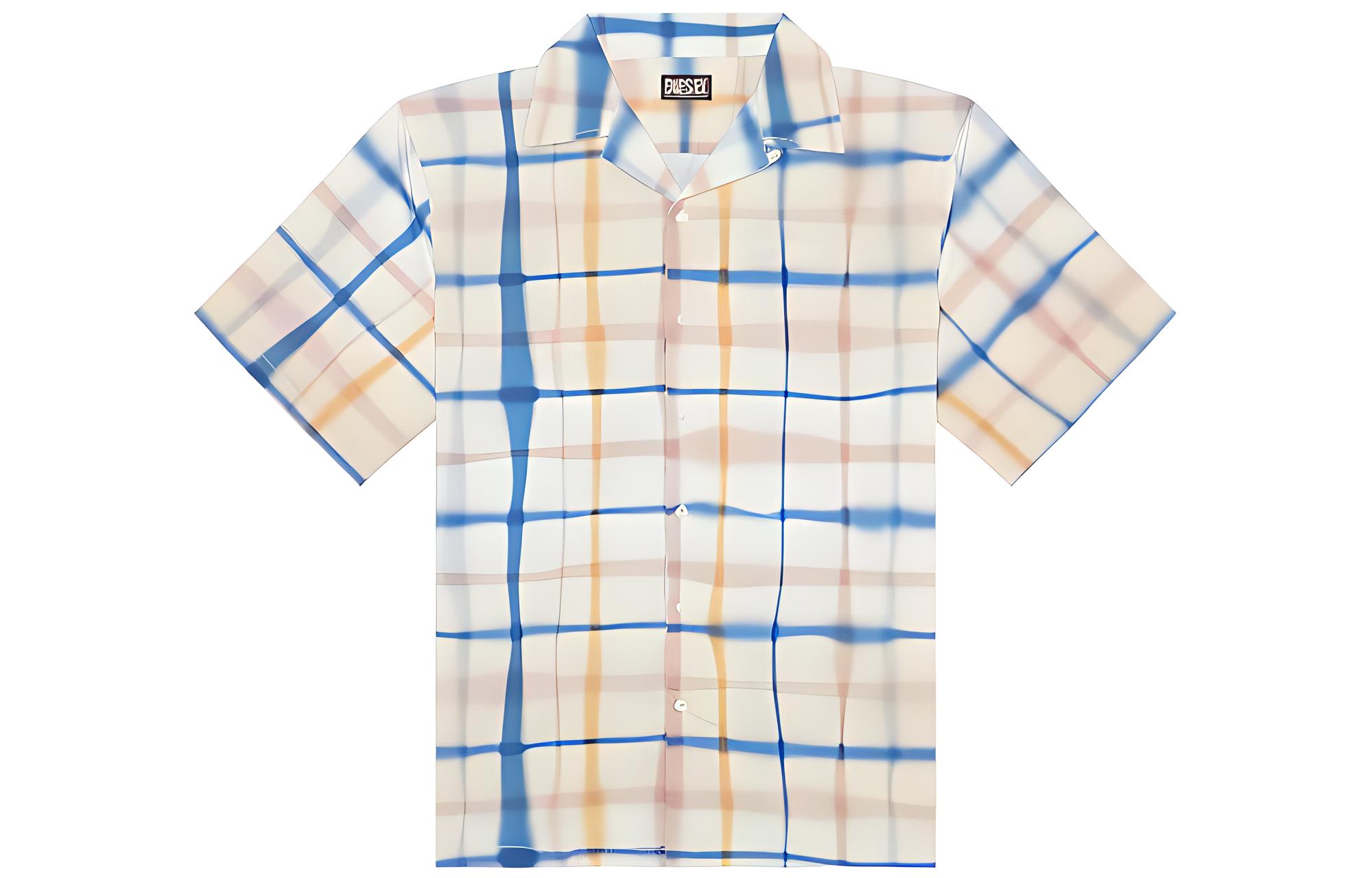 

DIESEL Мужская рубашка белый синий