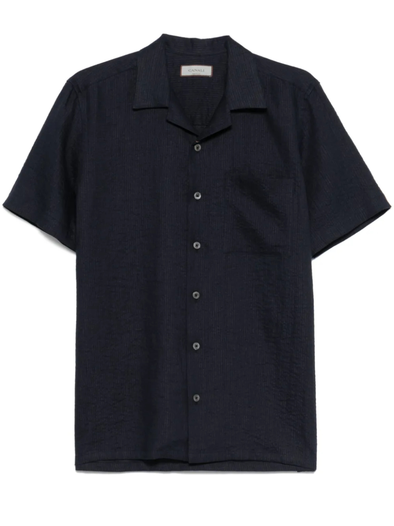 

Canali рубашка из сирсакера, синий
