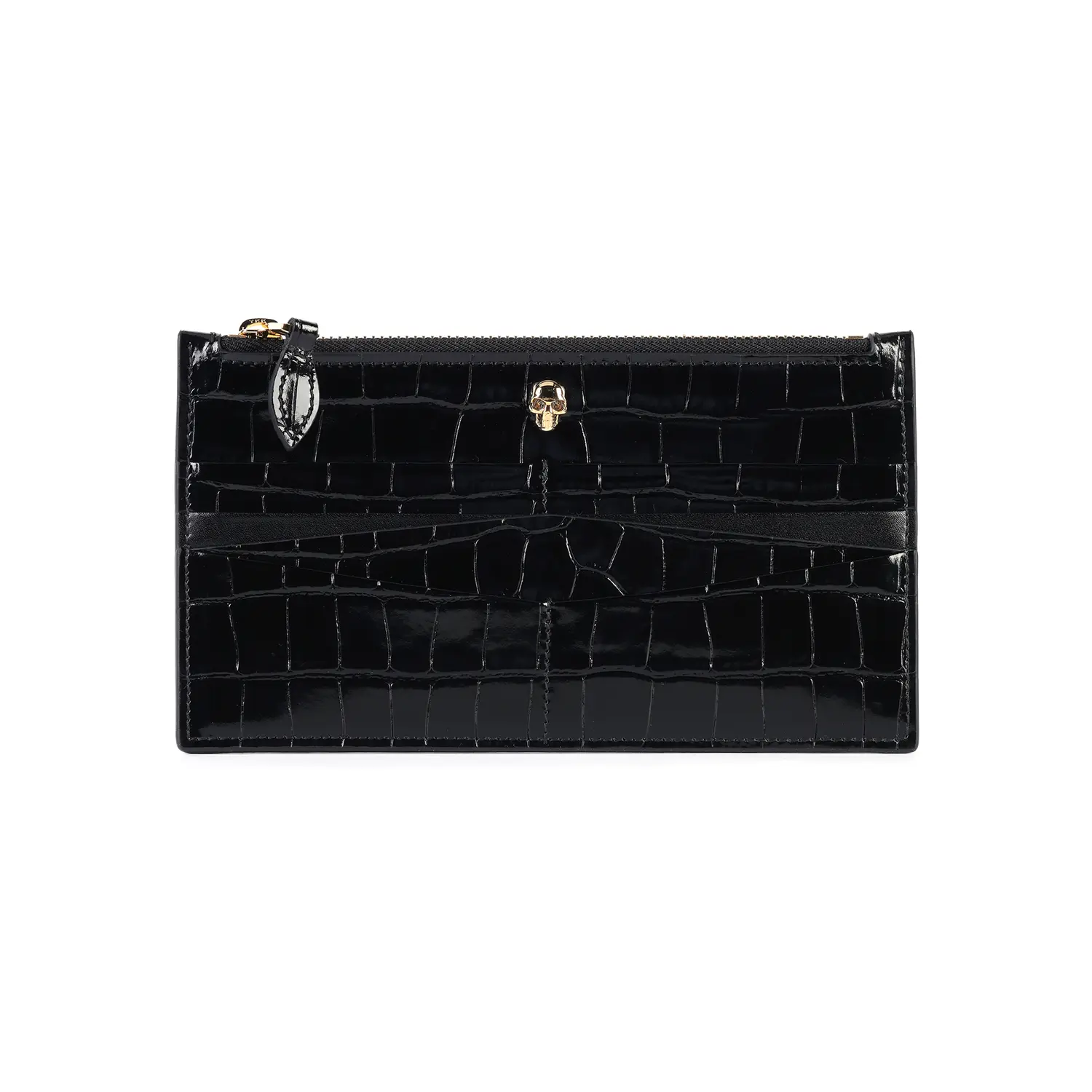 

Женский бумажник из коровьей кожи чёрный Alexander McQueen, Box(Set+Box)