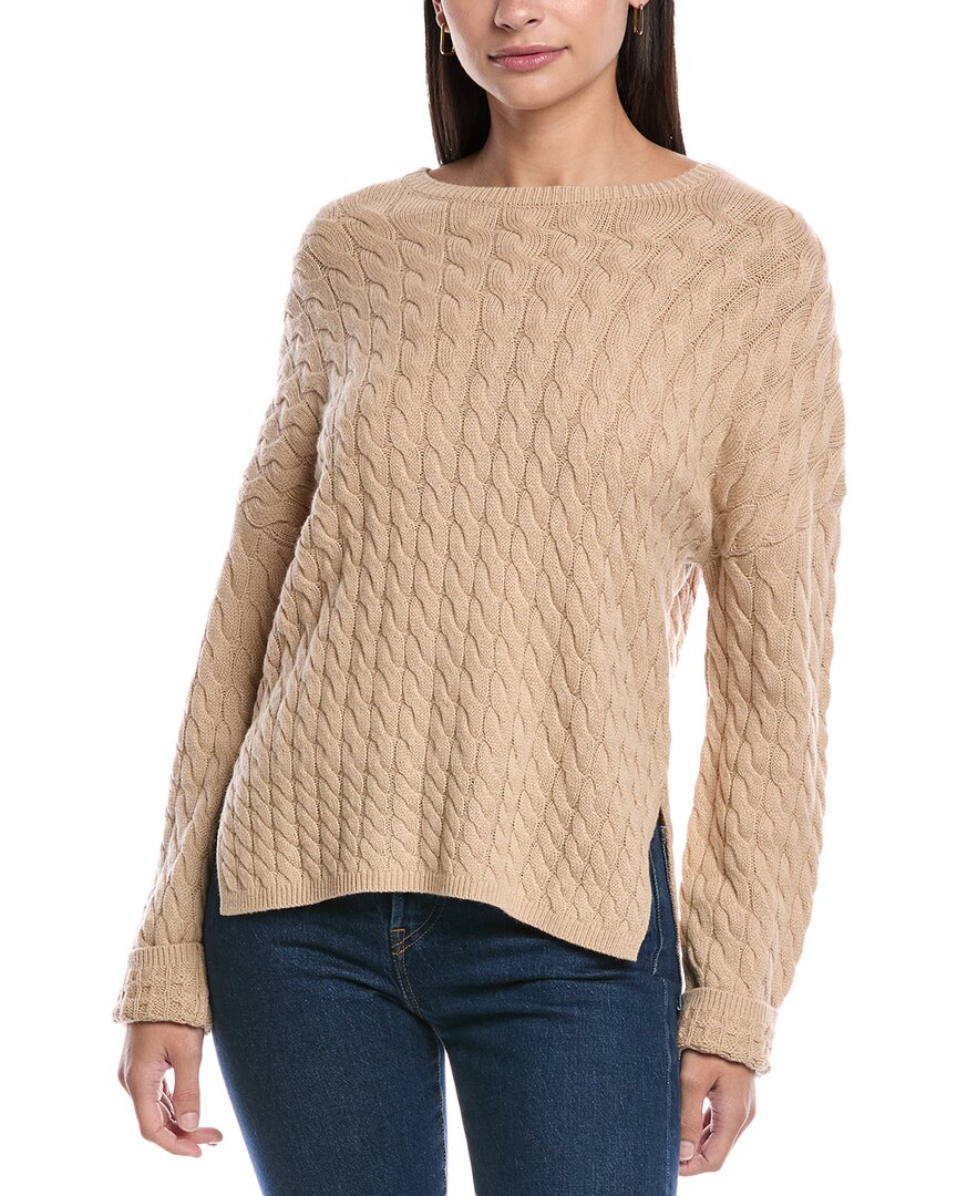 

Свитер из смеси шерсти и кашемира с узором «Кабель» от Theory Karina