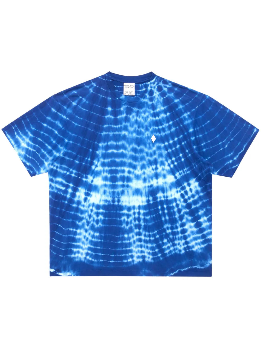 

Футболка с принтом AOP Soundwaves Marcelo Burlon County of Milan, синий