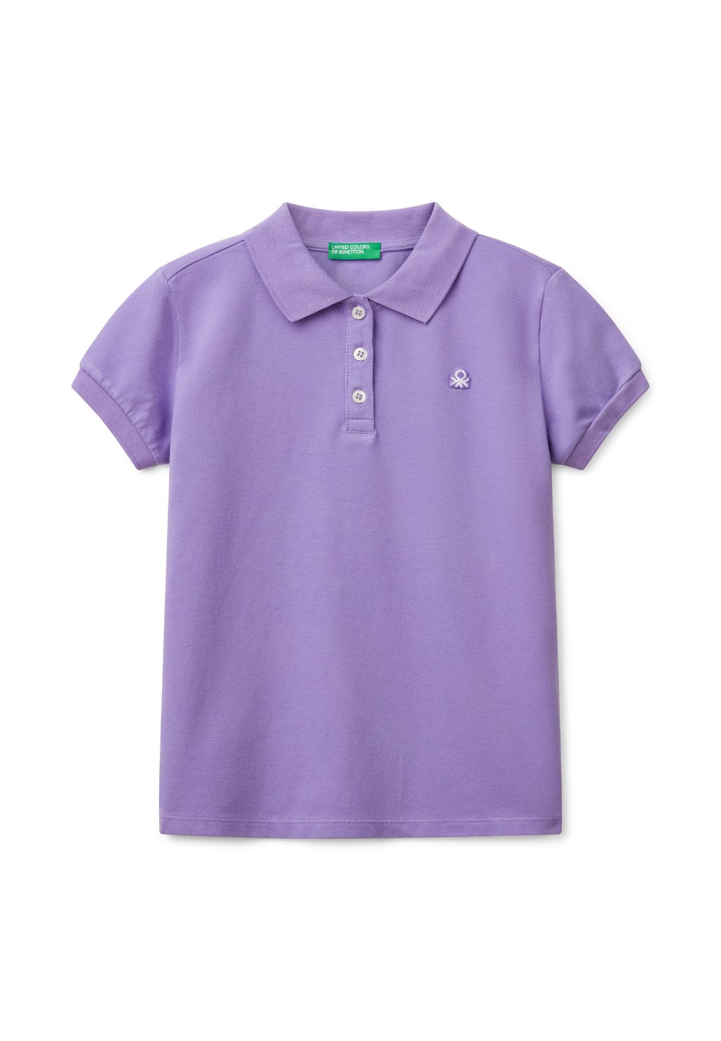 

Поло SHORT SLEEVE United Colors of Benetton, сиреневый