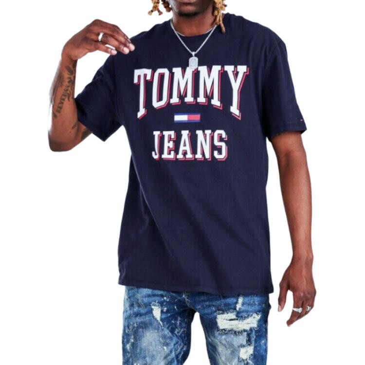 Футболка мужская темно-синяя Tommy Hilfiger, темно-синий — фото 3