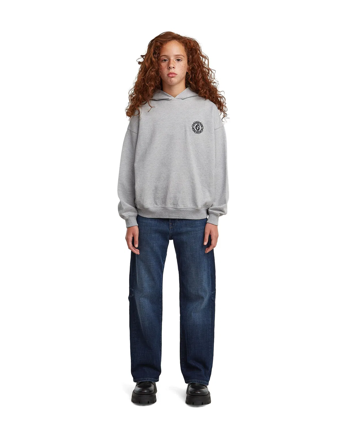 Джинсы G-Star Regular Jeans Girls Bowey Boyfriend Jeans синего цвета — фото 4