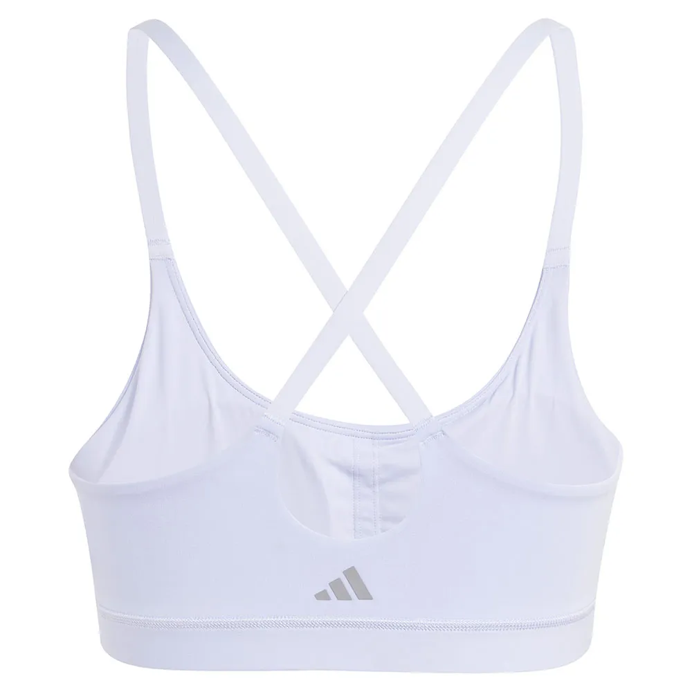 Спортивный бюстгальтер adidas All Me Low Impact Sports Bra, белый — фото 4