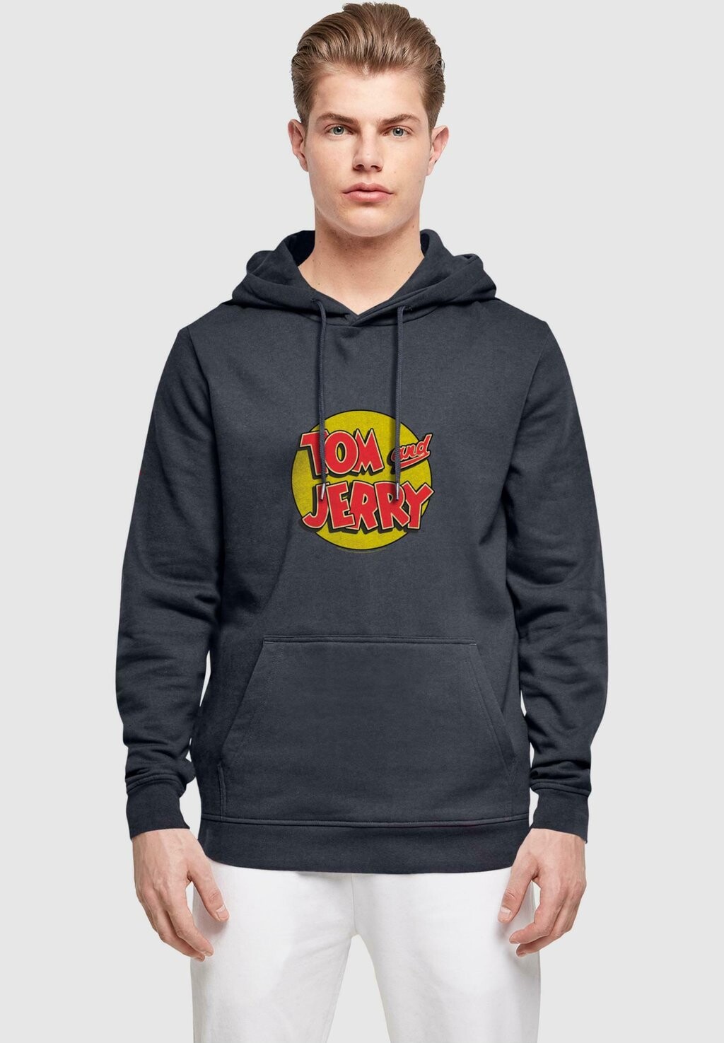 

Толстовка с капюшоном TOM AND JERRY CIRCLE LOGO ABSOLUTE CULT, темно-синий