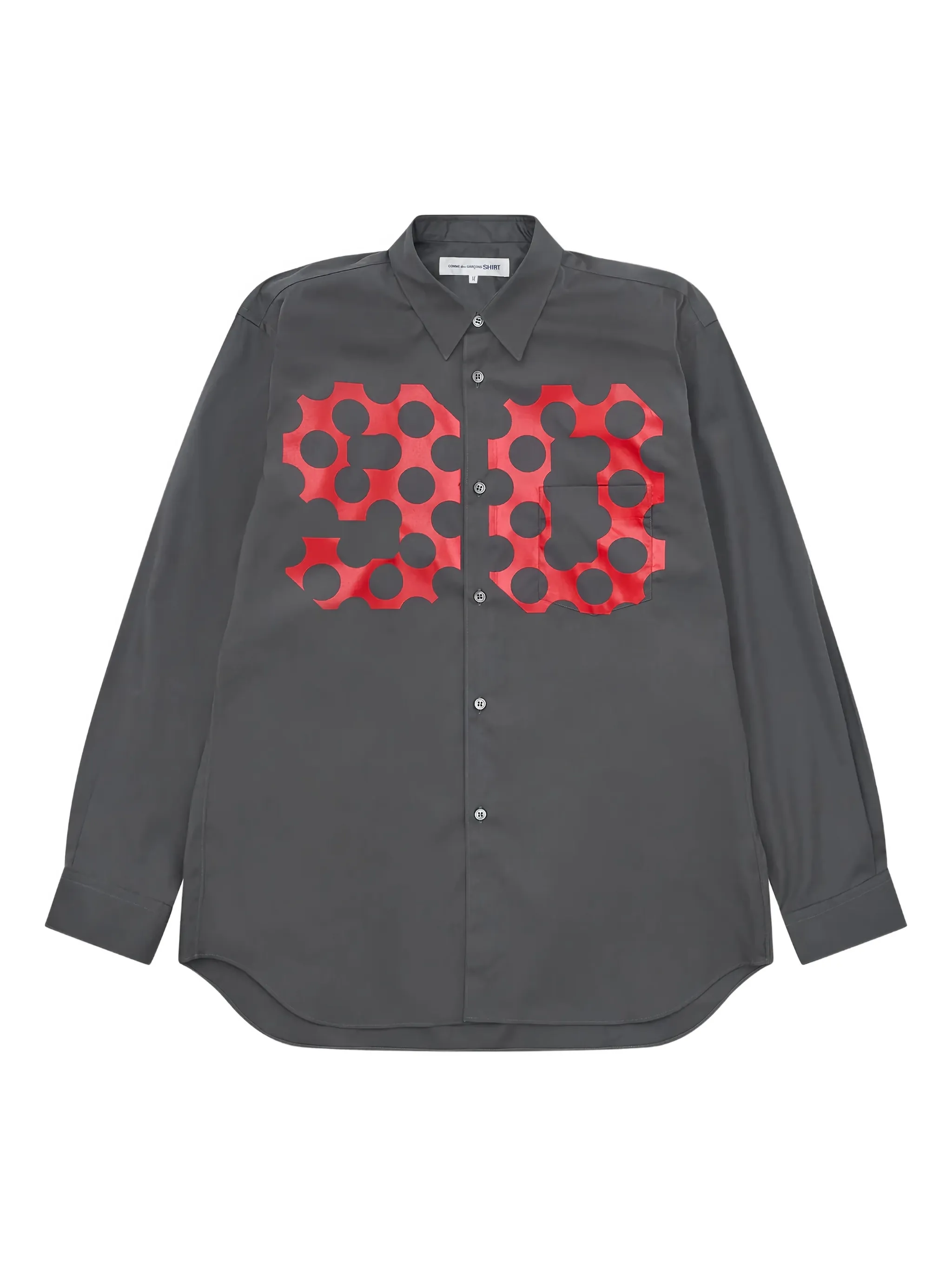 

Рубашка 90N Dot из коллаборации с ASAP Nast Comme Des Garçons Shirt, серый