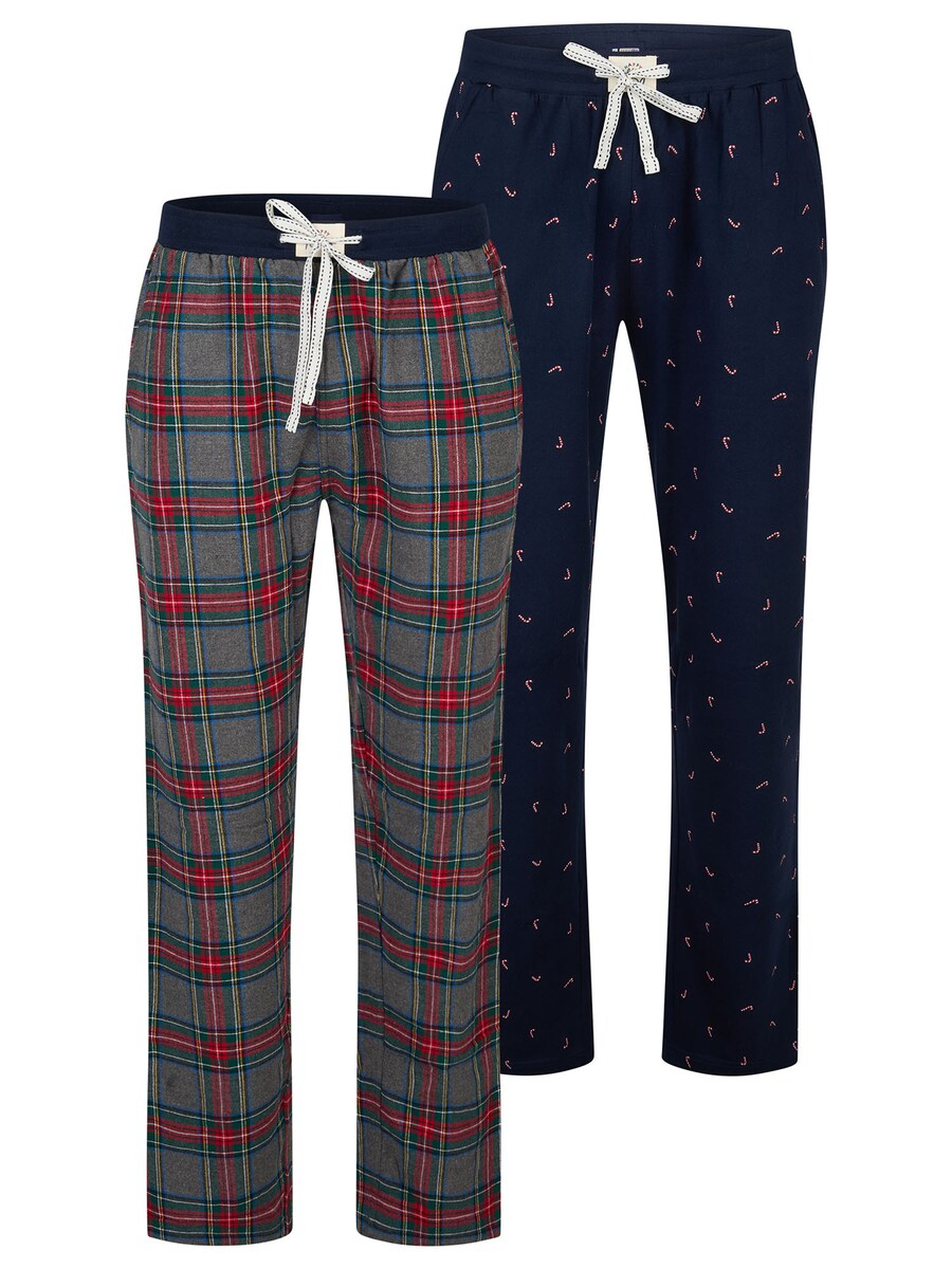 

Пижамные штаны Happy Shorts Christmas, темно-синий/серый