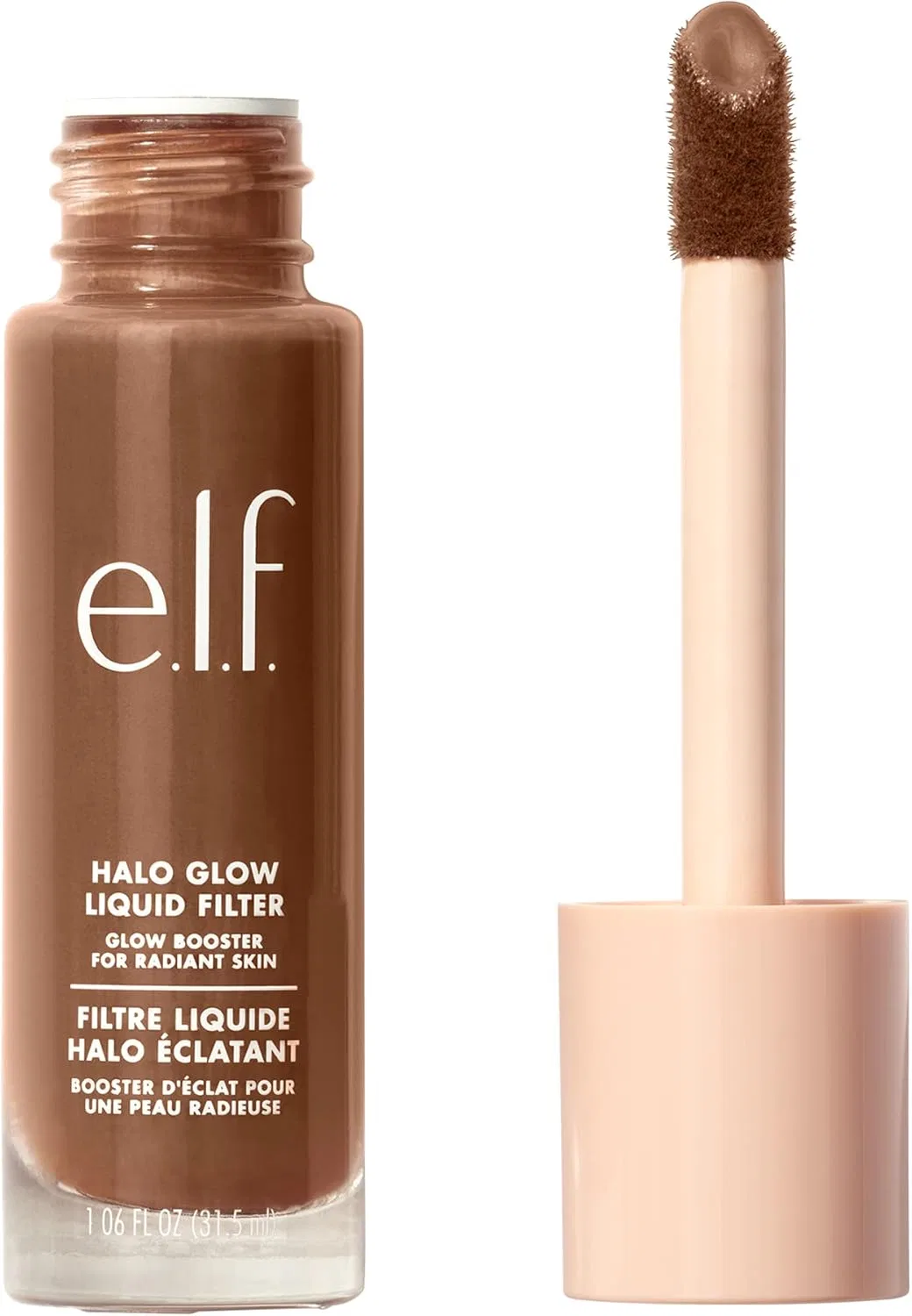 Хайлайтер жидкий e.l.f. Halo Glow Liquid Filter с гиалуроновой кислотой, 7 Deep/Rich