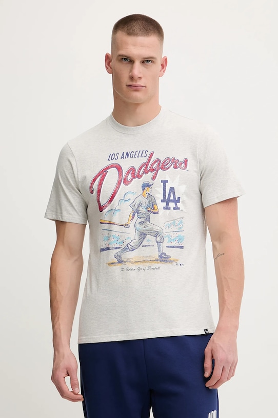 

Футболка хлопковая MLB Los Angeles Dodgers 47 Brand, серый