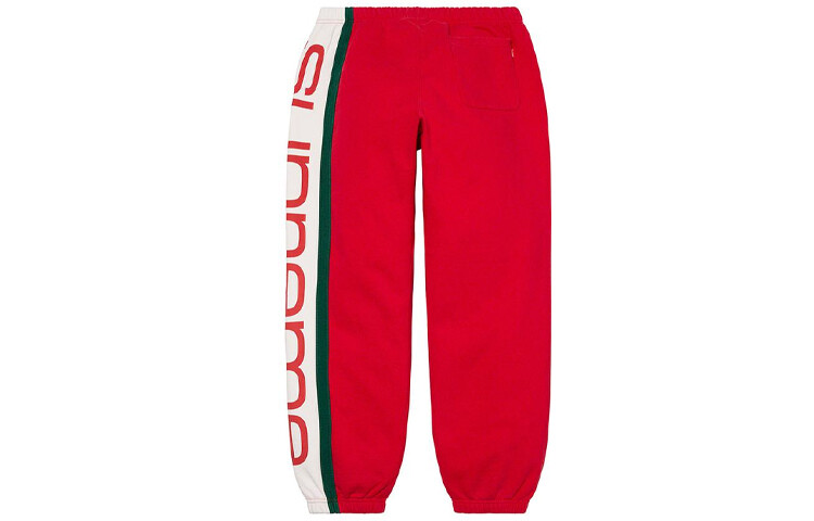 Штаны спортивные Supreme Big Logo, черный / белый — фото 2