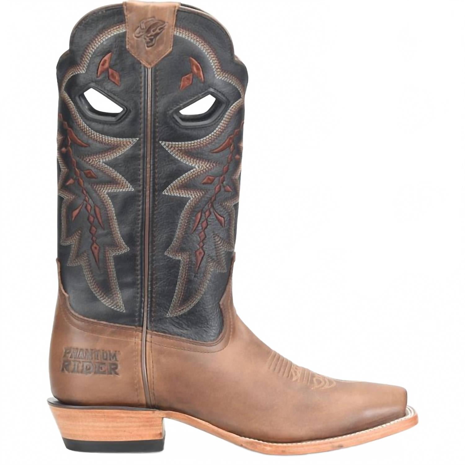 Мужские ботинки Phantom Rider черного цвета Double-H Boots, черный — фото 2