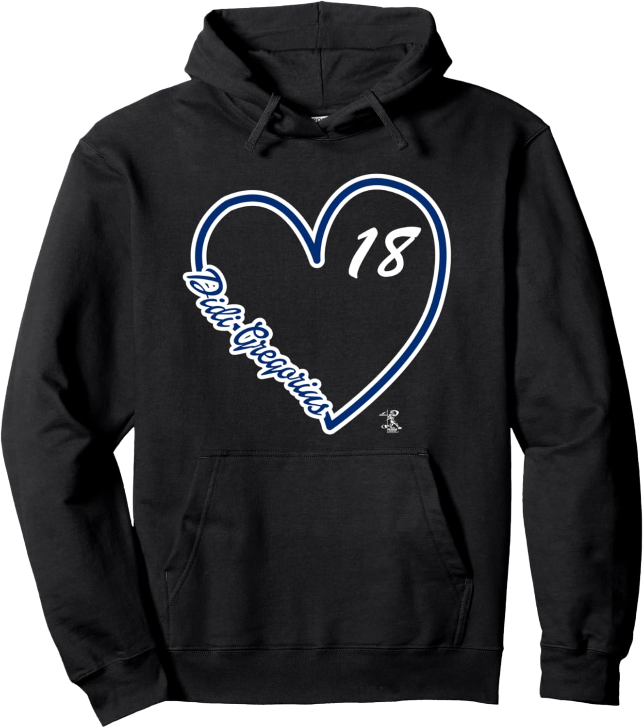 

Толстовка Didi Gregorius Heart Script Gameday Hoodie Ballpark Mvp, черный