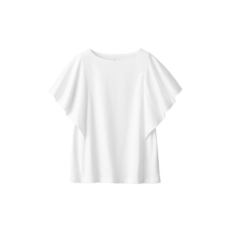 

Блузка женская Muji с волнистыми рукавами, фиолетовый