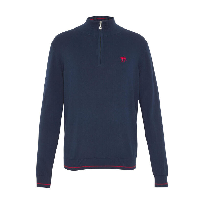 

Вязаный свитер на короткой молнии. POLO SYLT, цвет blau