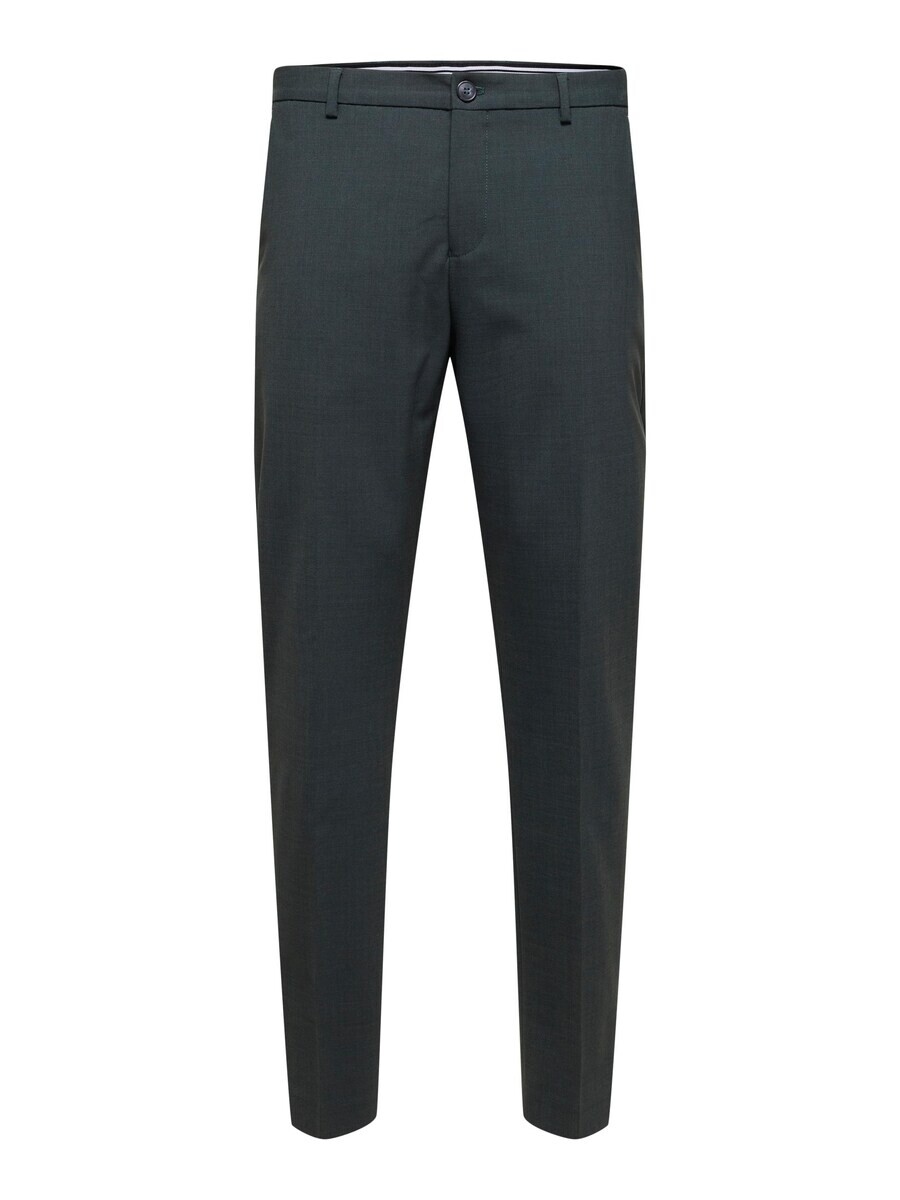 

Брюки SELECTED HOMME Slim fit Pleated Pants Elon, темно-зеленый