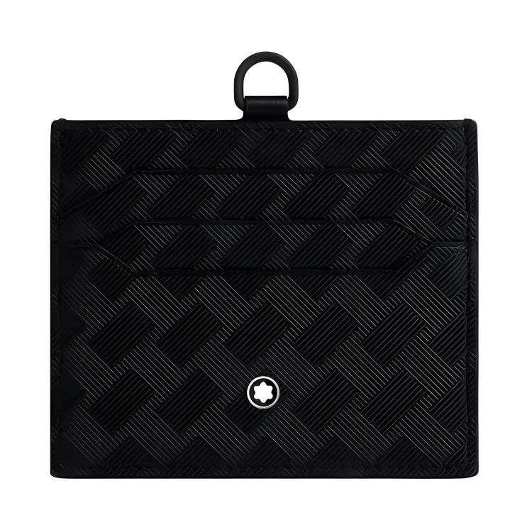 

MONTBLANC Мужской бумажник из коровьей кожи с аппликацией черный