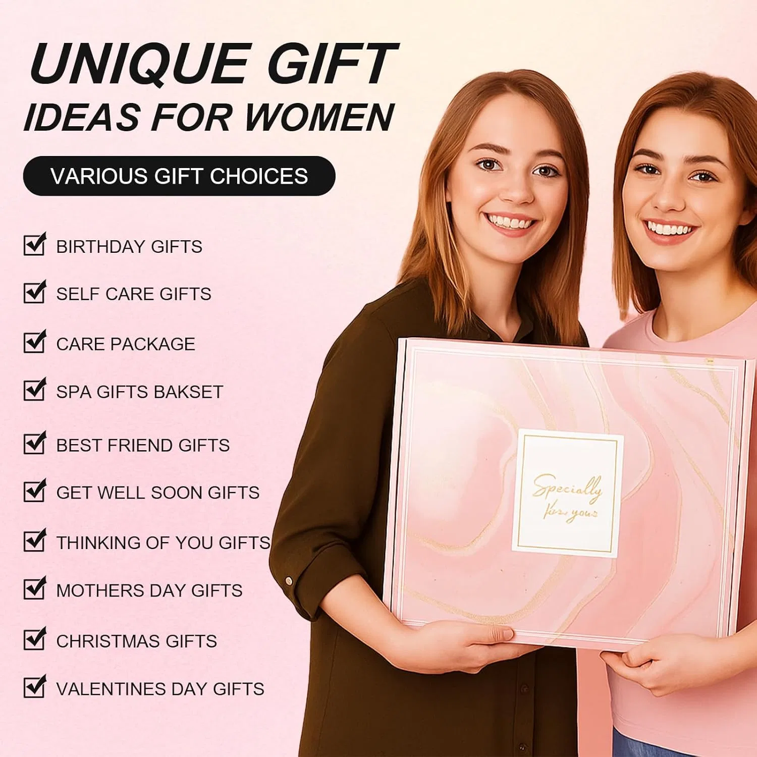 Подарочный набор для женщин Wellness Gifts, розовый Malloom — фото 3