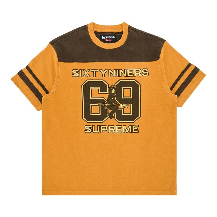 

Топ Supreme x HYSTERIC GLAMOUR 69 Football Top Light Orange, оранжевый