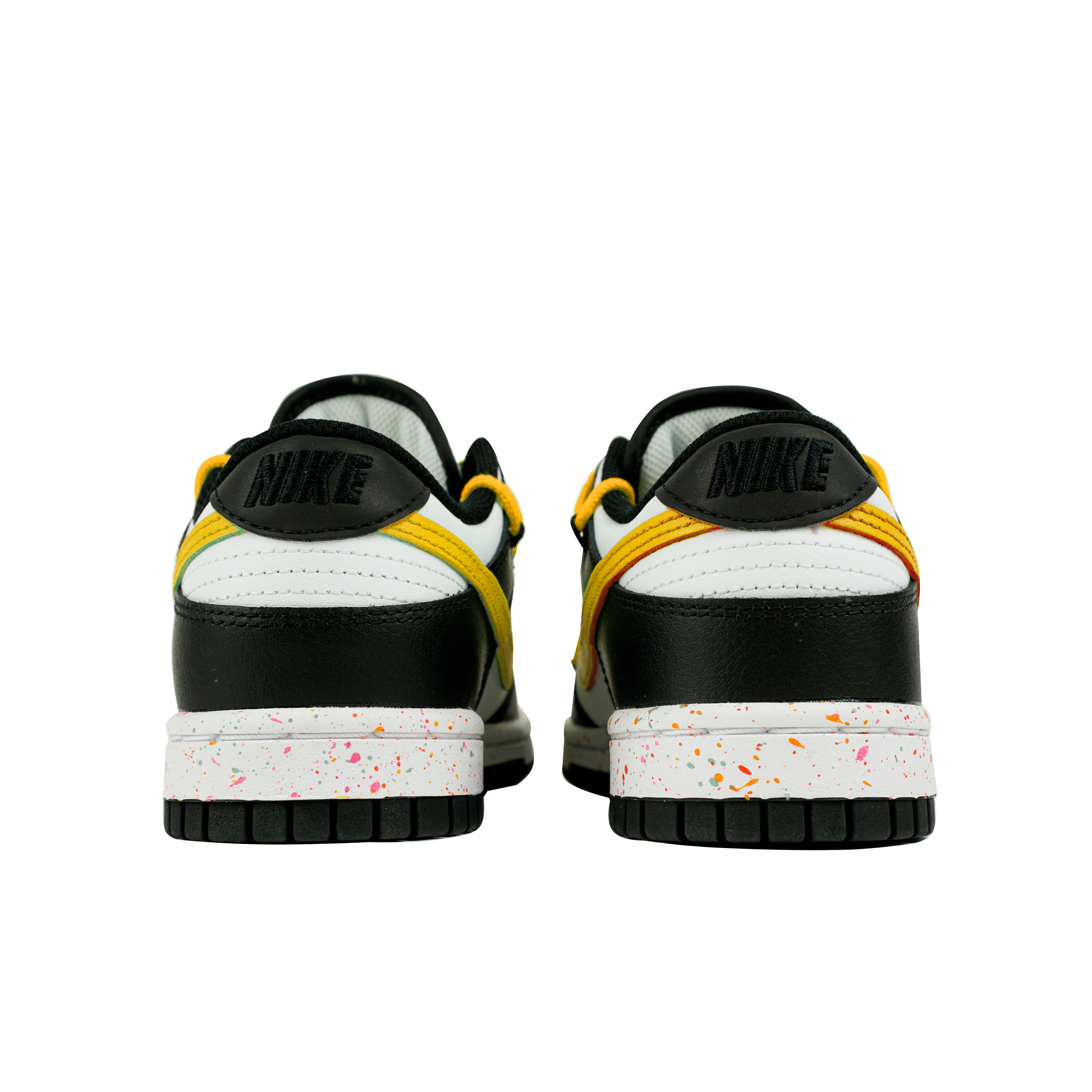 

Кроссовки Nike Dunk Skateboard Shoes Women's Low-Top Black And White/Yellow