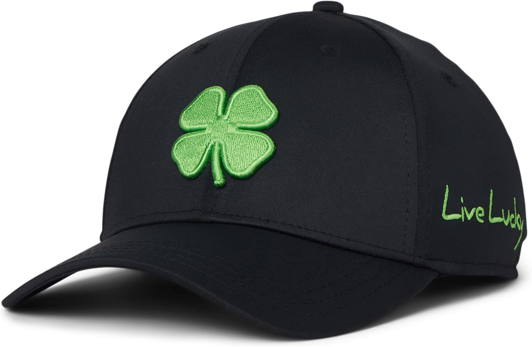 

Бейсболка Black Clover Unisex Premium Clover 51 Hat, Black Hat/3d Lime Green Clover
