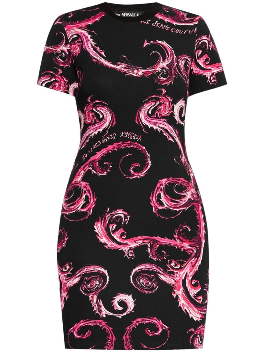 

Versace Jeans Couture мини-платье с принтом Chromo Couture, черный
