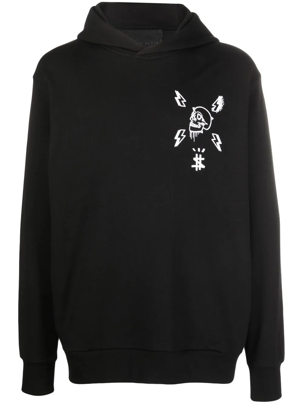 

Худи с графичным принтом Skull Philipp Plein, черный