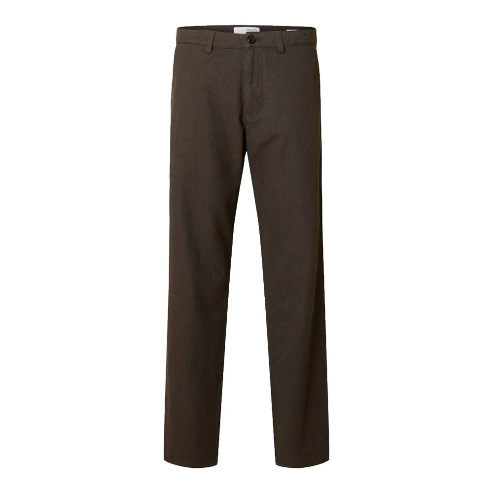 

Брюки Selected 175 Miles Slim Fit, коричневый