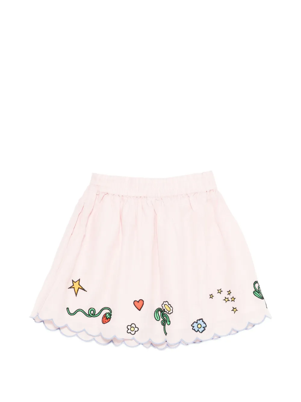 Юбка с зубчатым краем Stella Mccartney Kids, розовый — фото 2