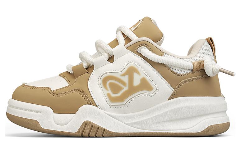 

JINDUN Низкие скейтерские кеды New Flame Collection в бежево-коричневом цвете, цвет Beige Brown