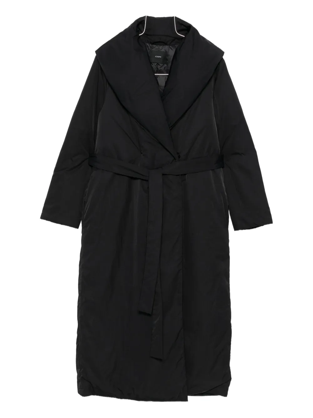 

Пальто с капюшоном и поясом JOSEPH, черный