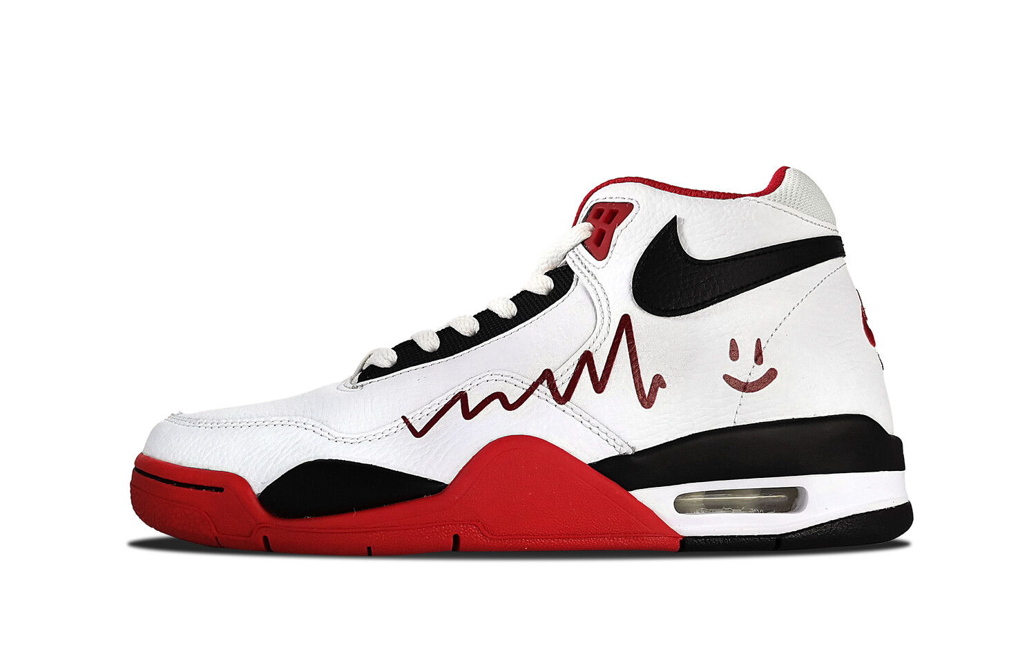 

Кроссовки Nike Flight Legacy Vintage Basketball Shoes Unisex Mid-top Red, белый