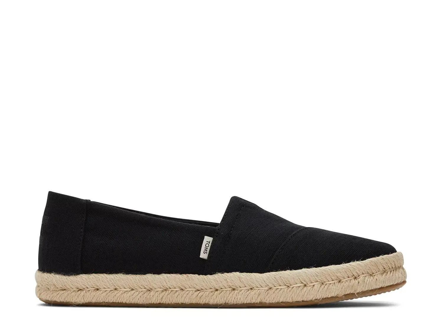 Эспадрильи Alpargata Rope Slip-On - женские Toms, Black — фото 4