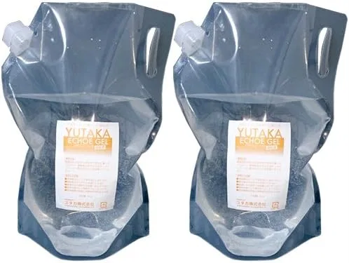Гель для УЗИ Yutaka Echo Gel, высокая вязкость, 6 кг x 2, с пустой бутылкой