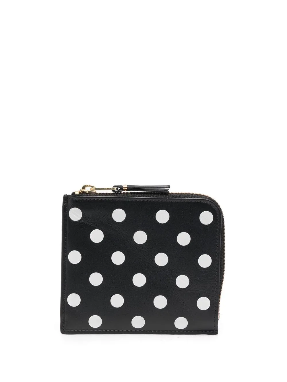 

Кошелек в горох с круговой молнией Comme Des Garçons Wallet, черный