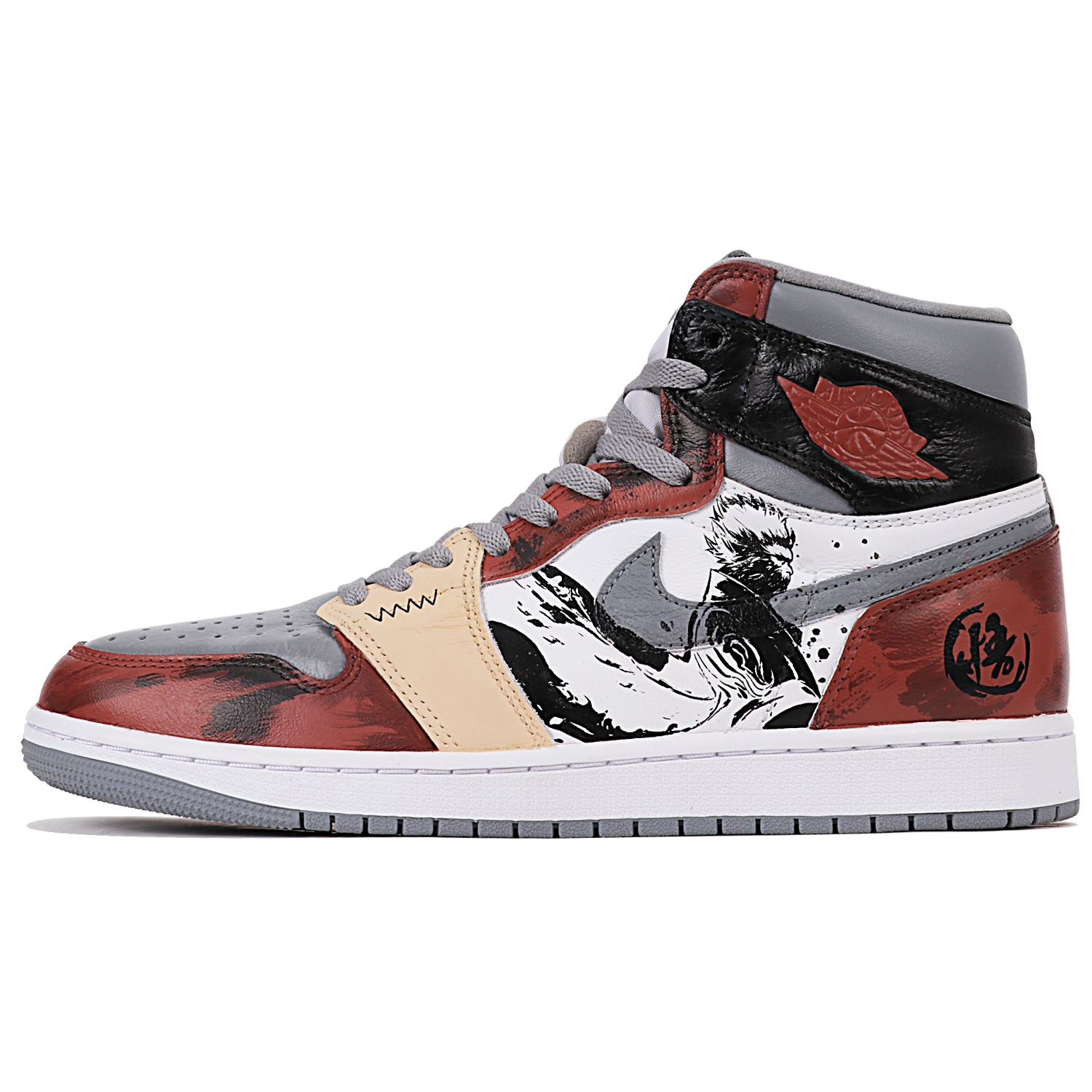 

Баскетбольные кроссовки Air 1 Vintage Unisex High-Top Red/White/Black Jordan