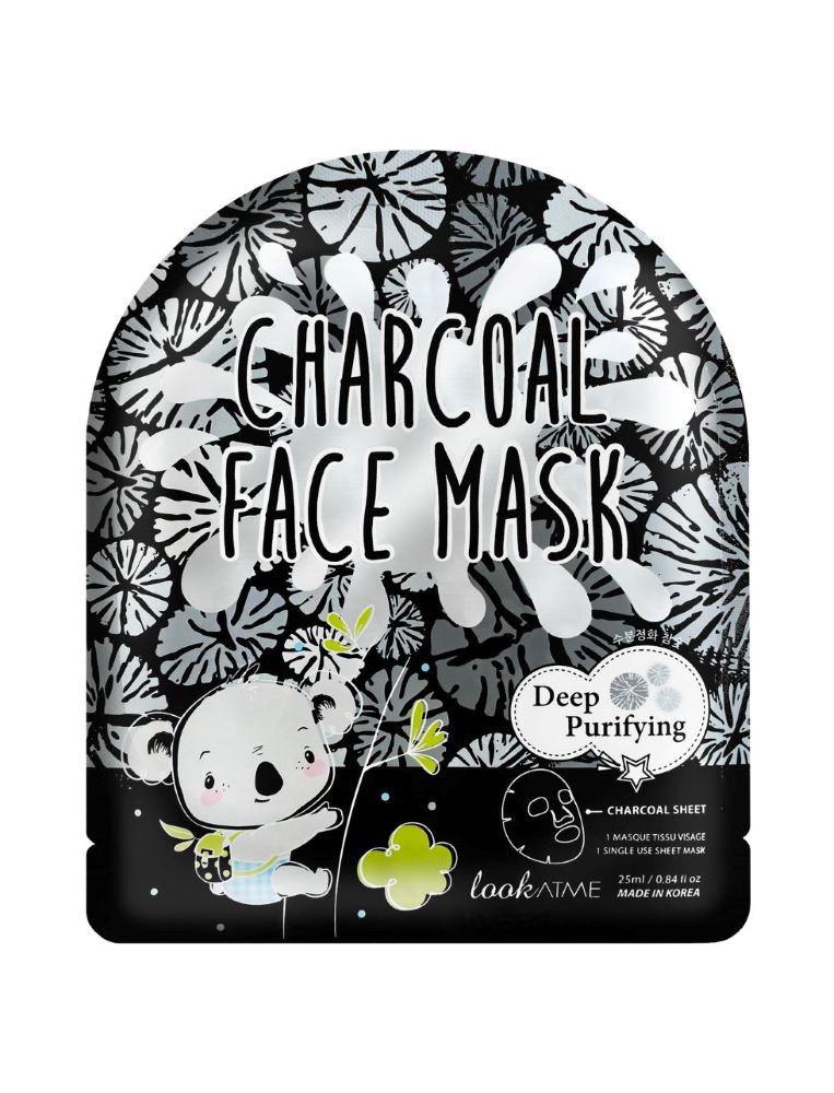 

Очищающая тканевая маска charcoal tencel face mask Look At Me, количество 1 шт.