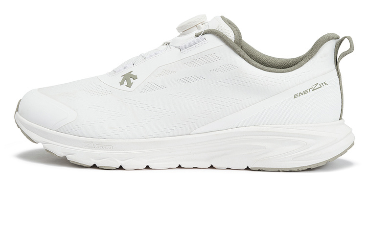 

Enerzite дышащие низкие повседневные тренировочные городские кроссовки для комьютинга и бега мужские белые DESCENTE, WT-белый