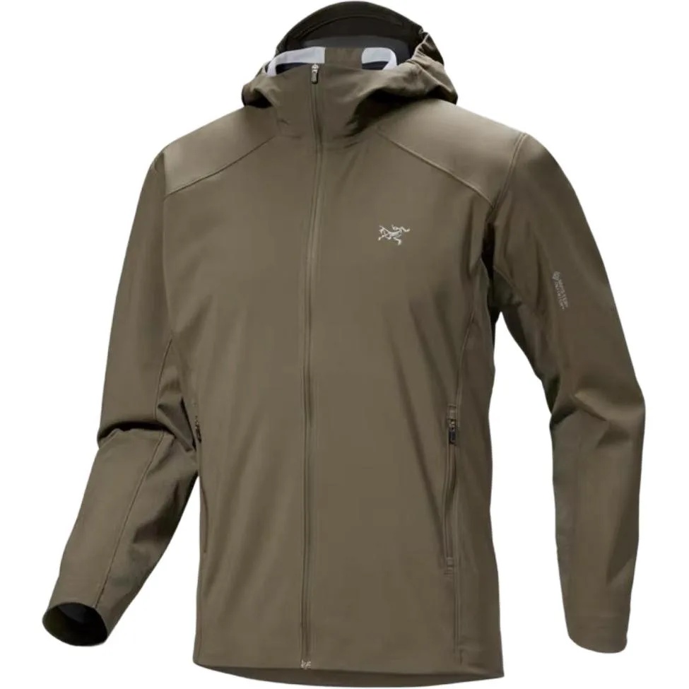 Куртка мужская тонкая с капюшоном TRINO SL Arcteryx, Vintage Green/TATSU