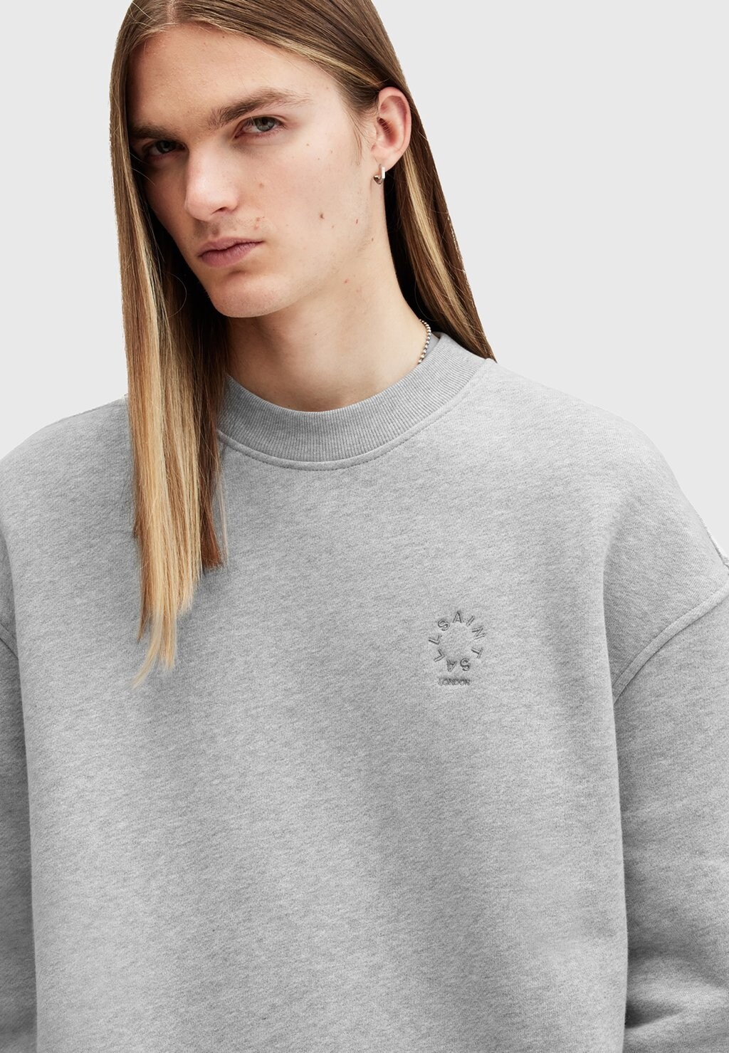 

Толстовка HAVEN CREW AllSaints, серый