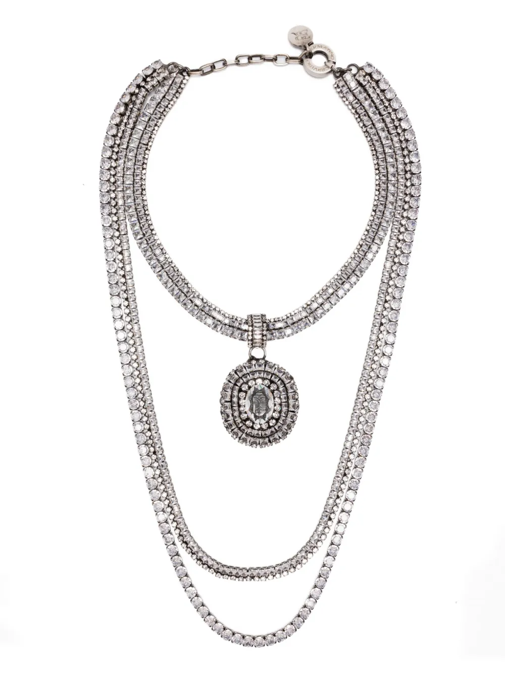 

Колье с кристаллами Ermanno Scervino, серебяный