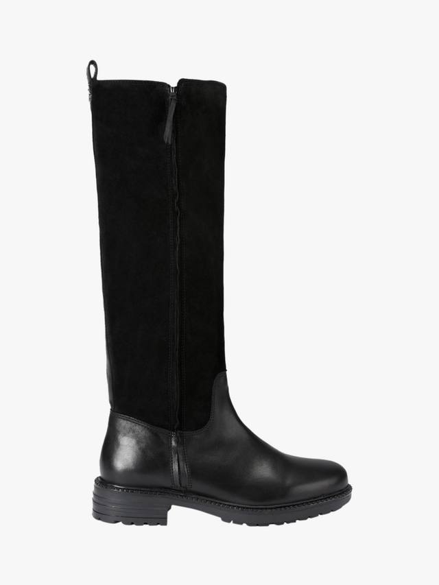 Кожаные ботинки Russ до колена Carvela, Black