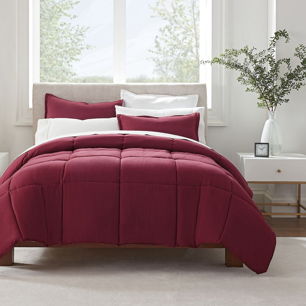 

Набор одеял Serta Simply Clean с антимикробным покрытием из 3 предметов, цвет Burgundy