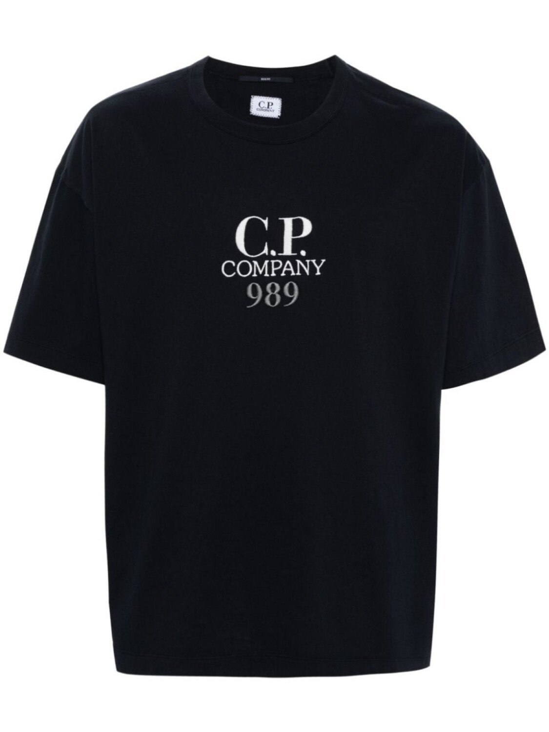 

C.P. Company футболка с вышитым логотипом, черный