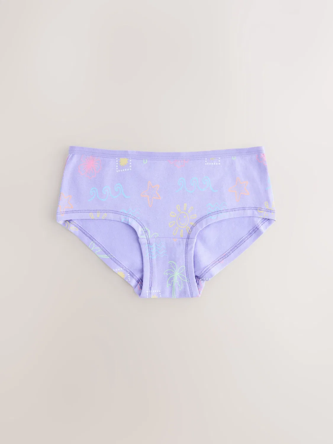 Трусы Next, Pastel Yellow/Lavender/Pastel Orange/Light Pink — фото 3