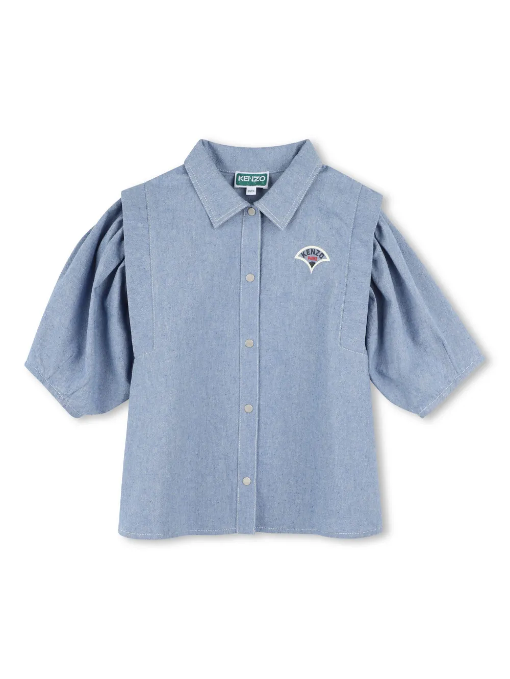 

Рубашка с логотипом Kenzo Kids, синий
